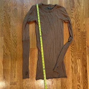 Enzo costa sweater XS camel with thumbholes as is final sale